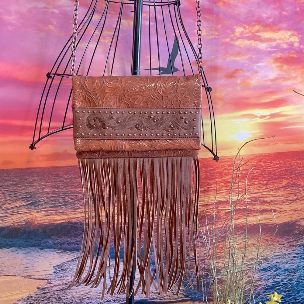 Bandana American west Leather western purse